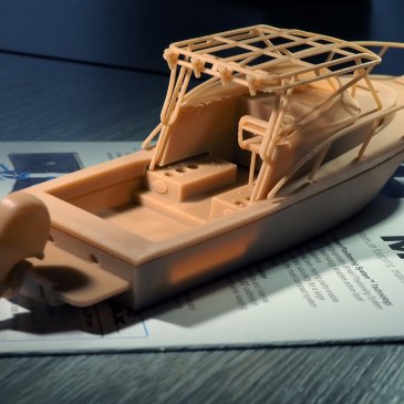 Model of yacht